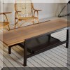 F25. Dunbar Furniture coffee table. 17.5”h x 60”w x 19”d 